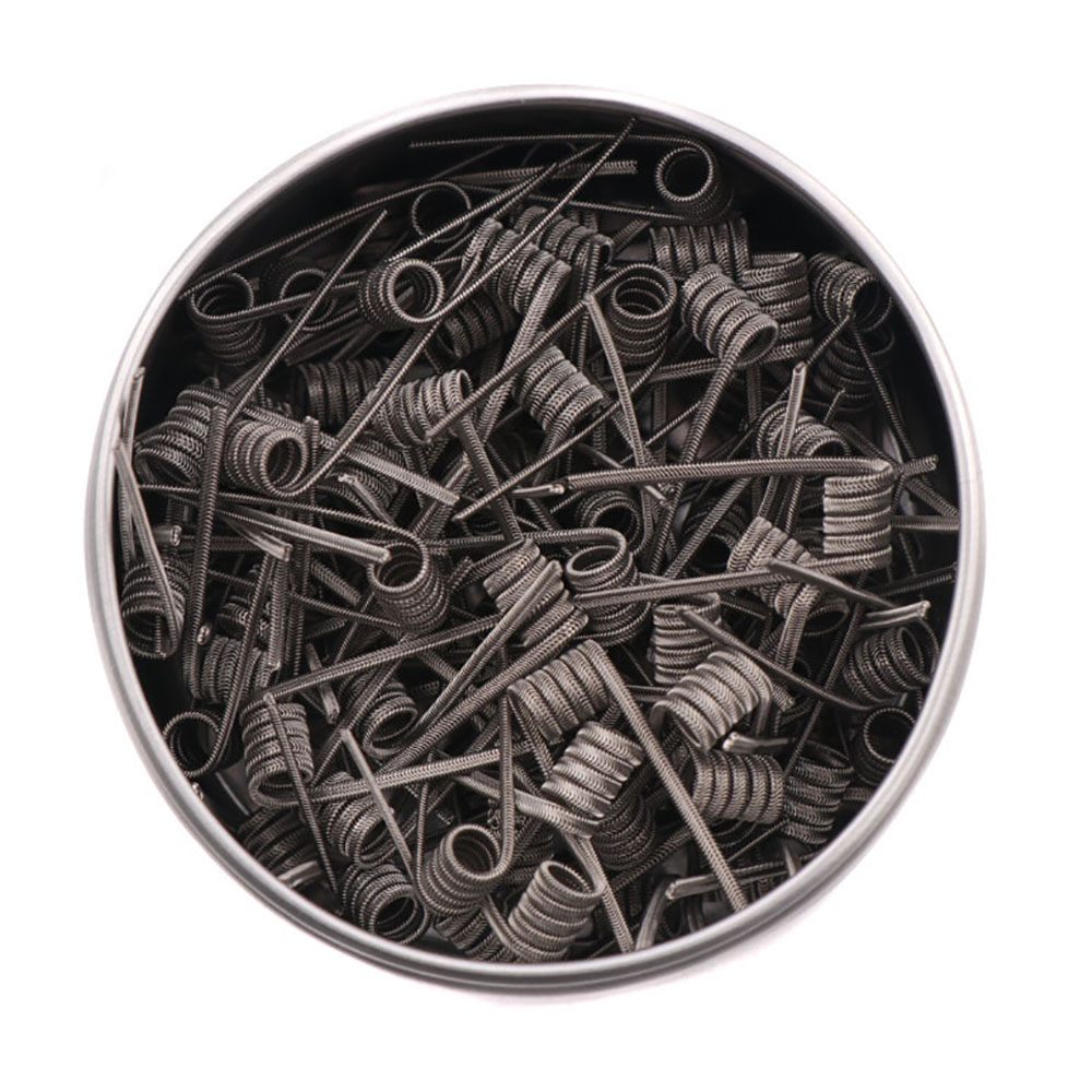 NEW XFKM 100PCS/box NI80/A1/SS - Clapton Wire Pre Built 评论和价格