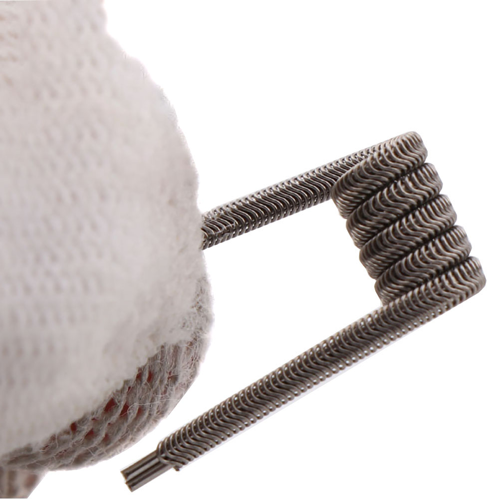 NEW XFKM 100PCS/box NI80/A1/SS - Clapton Wire Pre Built 评论和价格