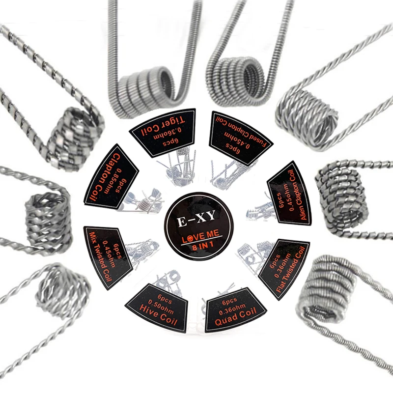Vmiss 8 In 1 Prebuilt Coil Cla - Clapton Wire Pre Built 评论和价格