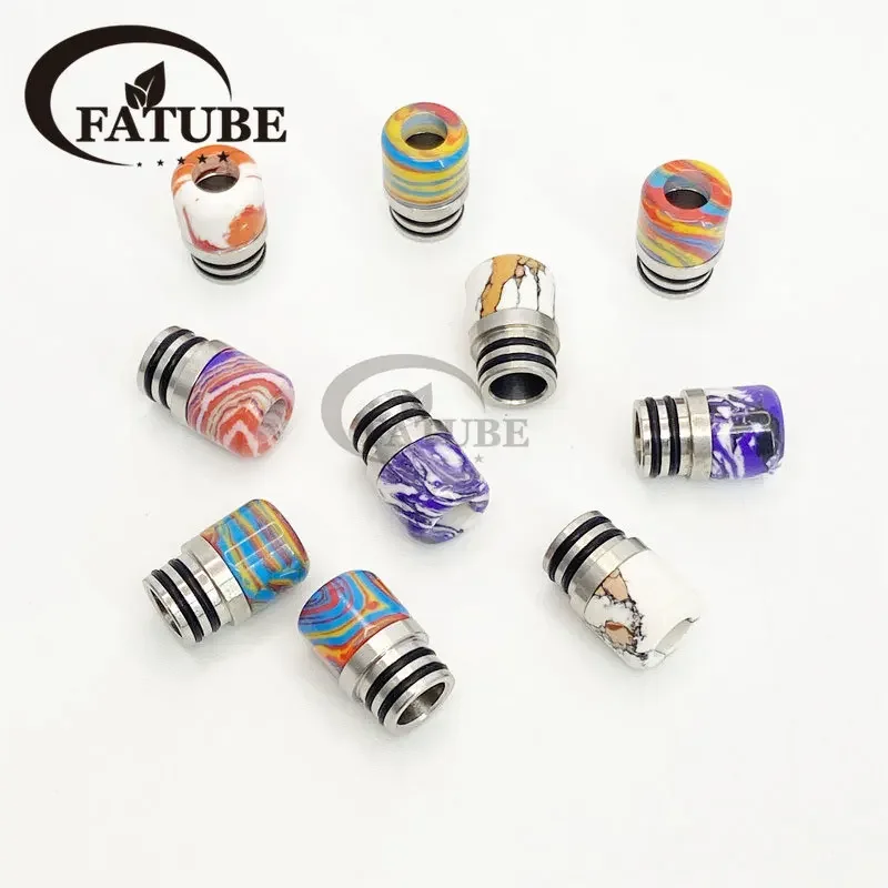 1PC/10PCS 510 Stainless Steel  - Drip Tip Resin 评论和价格