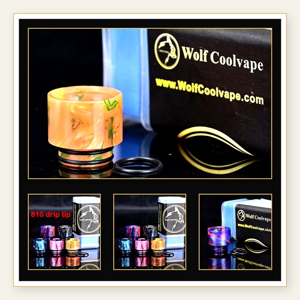 Wolfcoolvape 810 Drip Tips - S - Drip Tip Resin 评论和价格