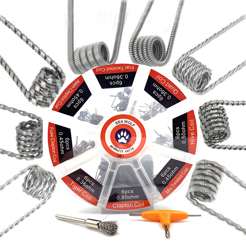 Prebuilt Coil 8 Types Alien Cl - Clapton Wire Pre Built 评论和价格