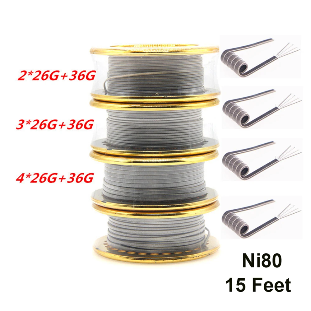 Ni80 Wire 26G 36GA 15 Feet Cla - Clapton Wire Pre Built 评论和价格