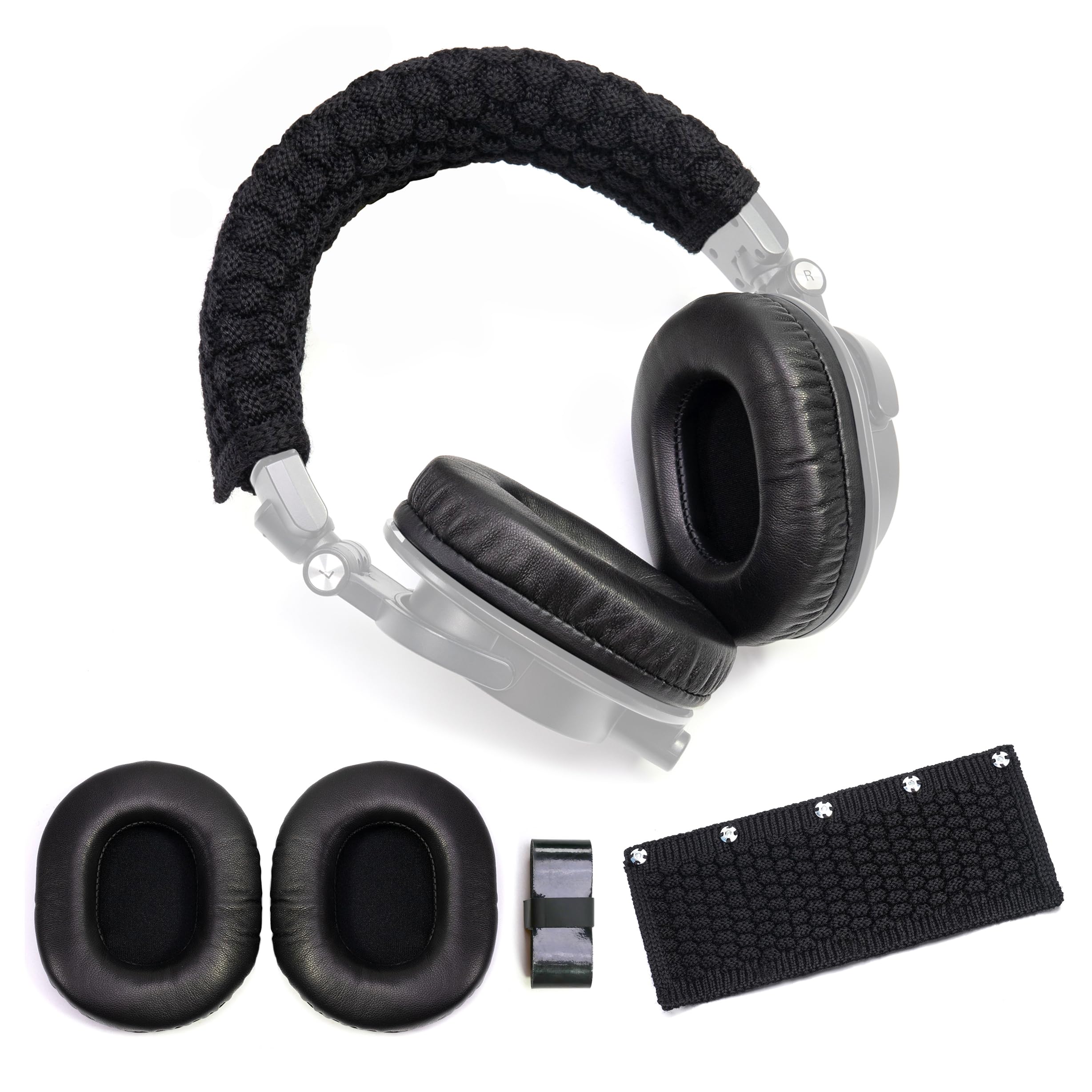 Lambskin Ear Pads Wool Headban - Audio Technica Headphone Ath-M50X 评论和价格