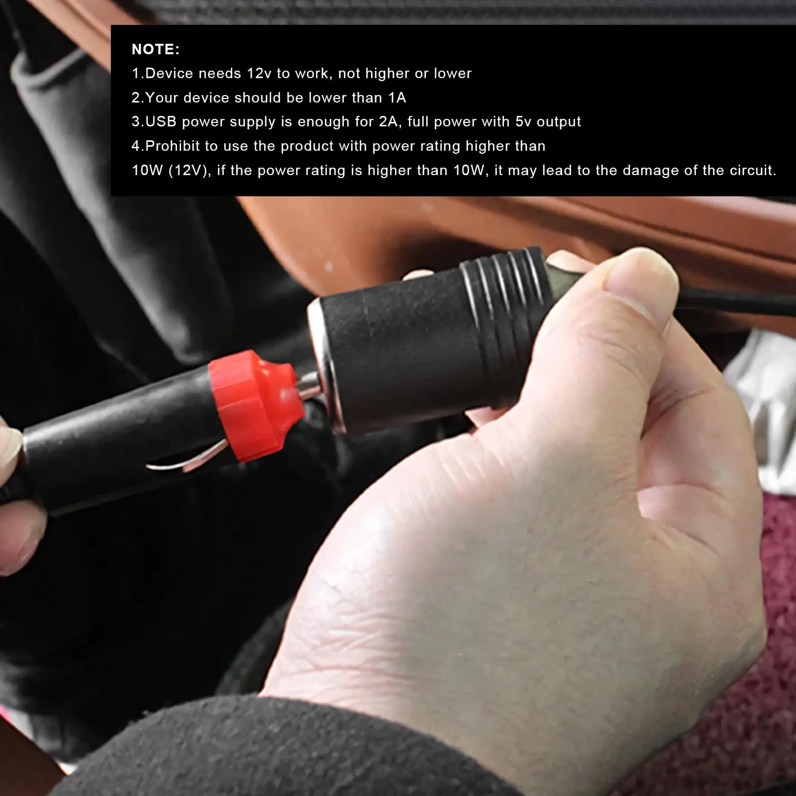 5V To 12V Cigarette Lighter So - Accessories For Vaping 评论和价格