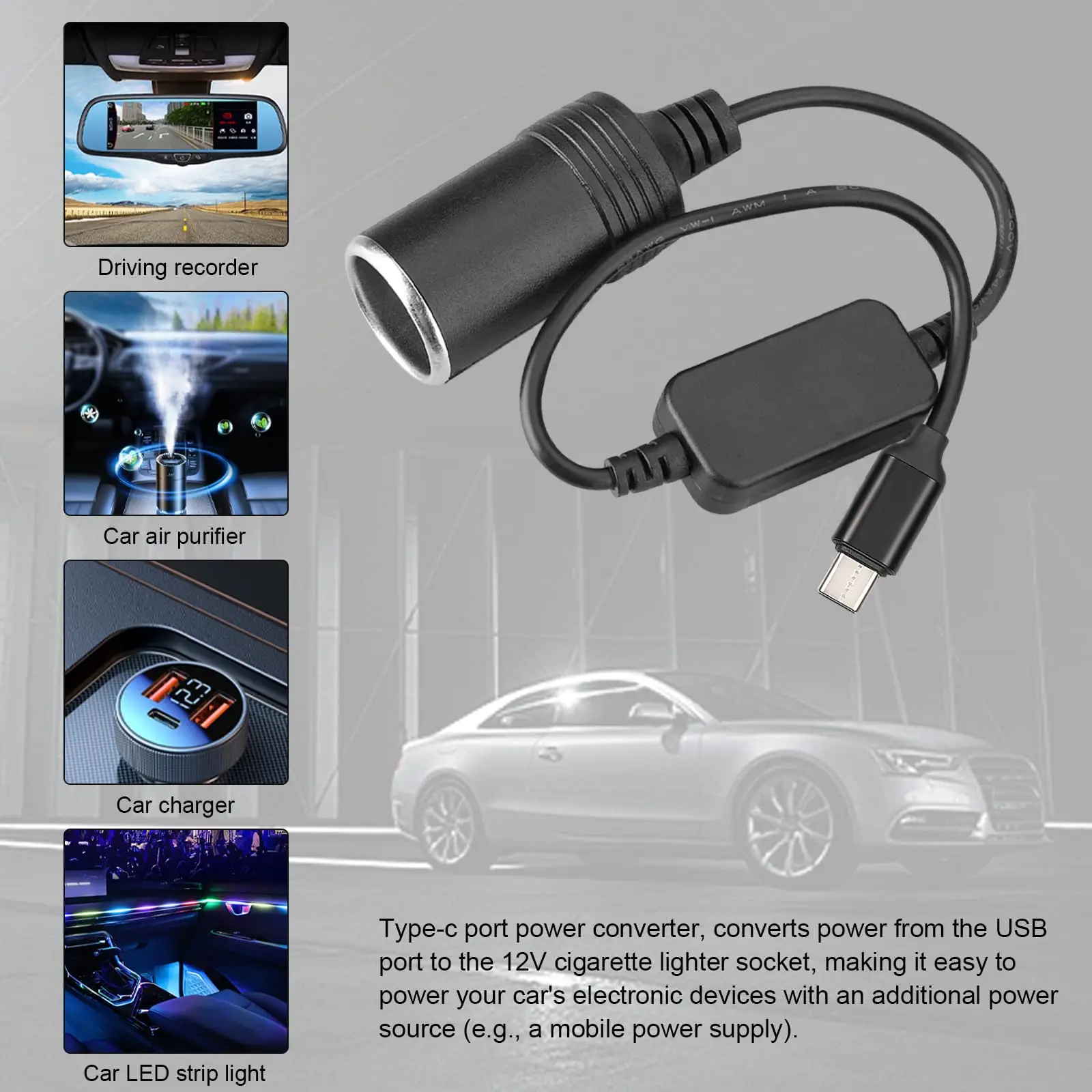 5V To 12V Cigarette Lighter So - Accessories For Vaping 评论和价格