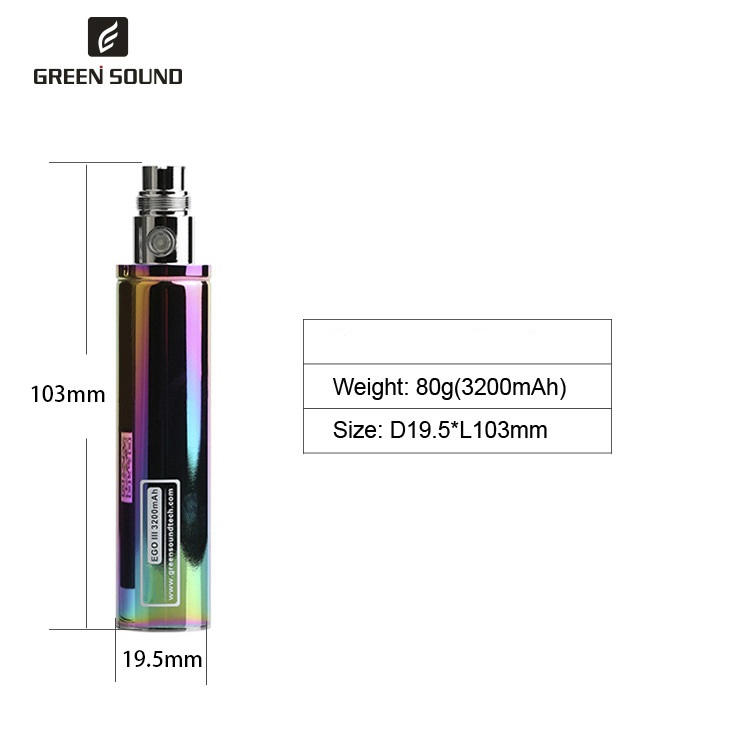 GS Ego 3 III 3200mAh Battery V - Accessories For Vaping 评论和价格