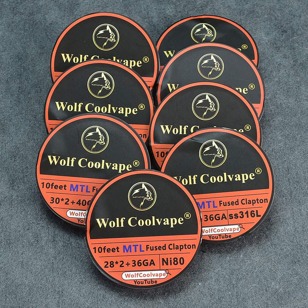10Feet NI80/A1/SS316L MTL Fuse - Clapton Wire Pre Built 评论和价格