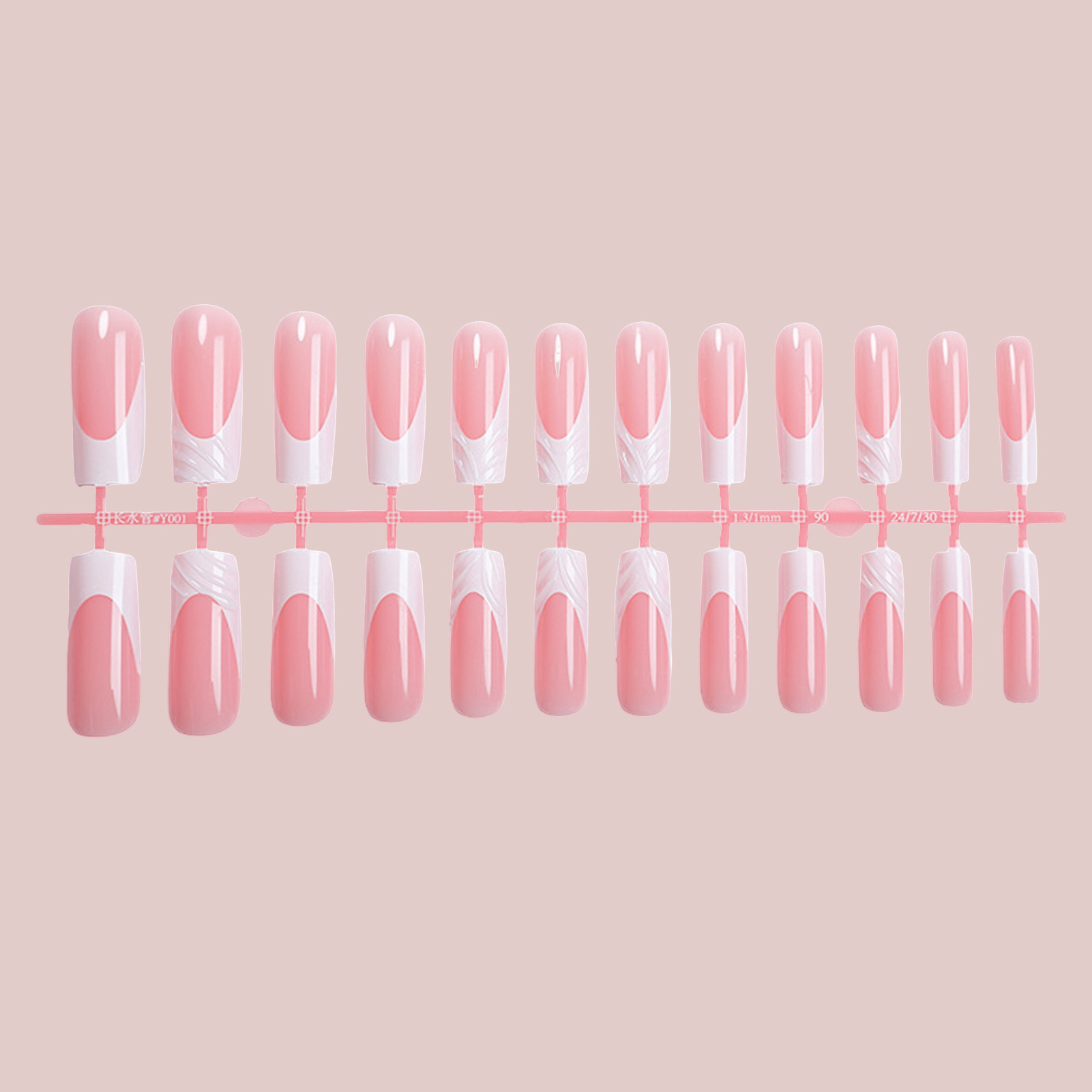 24Pcs Long Square Head Nails S - Drip Tip Resin 评论和价格