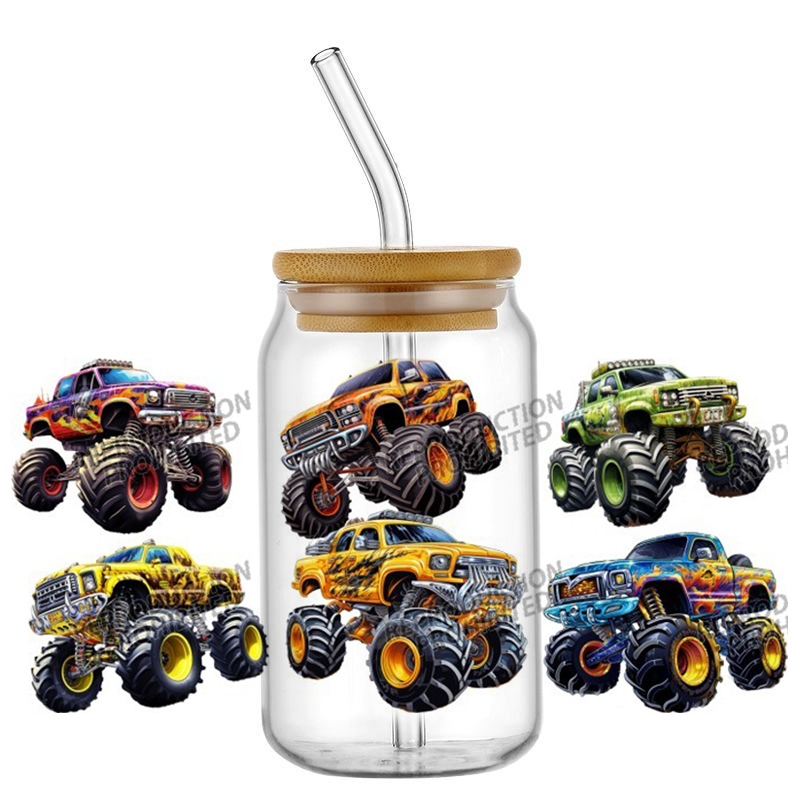 Monster Truck design UV DTF Wr - Rdta Tank Glass 评论和价格
