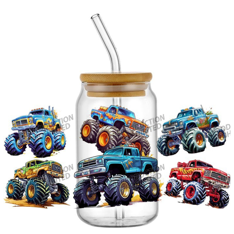 Monster Truck design UV DTF Wr - Rdta Tank Glass 评论和价格