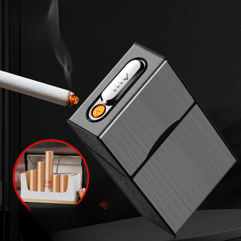2 In 1 20 Cigarette Case Light - Accessories For Vaping 评论和价格