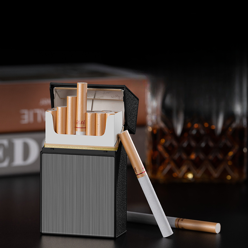 2 In 1 20 Cigarette Case Light - Accessories For Vaping 评论和价格
