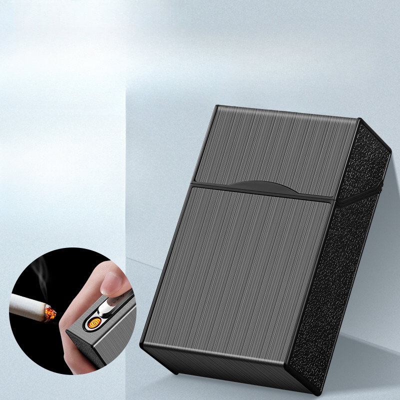 2 In 1 20 Cigarette Case Light - Accessories For Vaping 评论和价格
