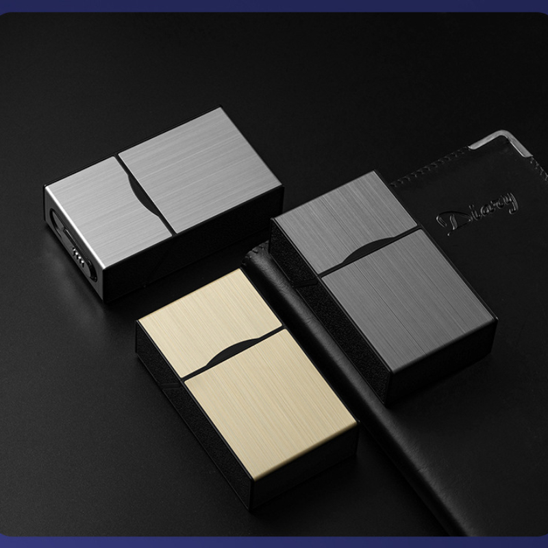 2 In 1 20 Cigarette Case Light - Accessories For Vaping 评论和价格