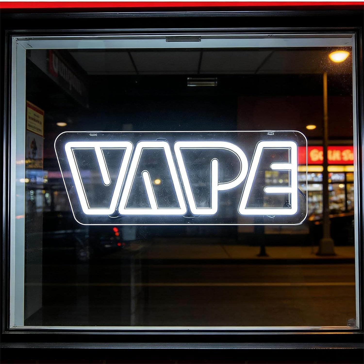 VAPE Neon Sign USB Dimmable LE - Vaping Store 评论和价格