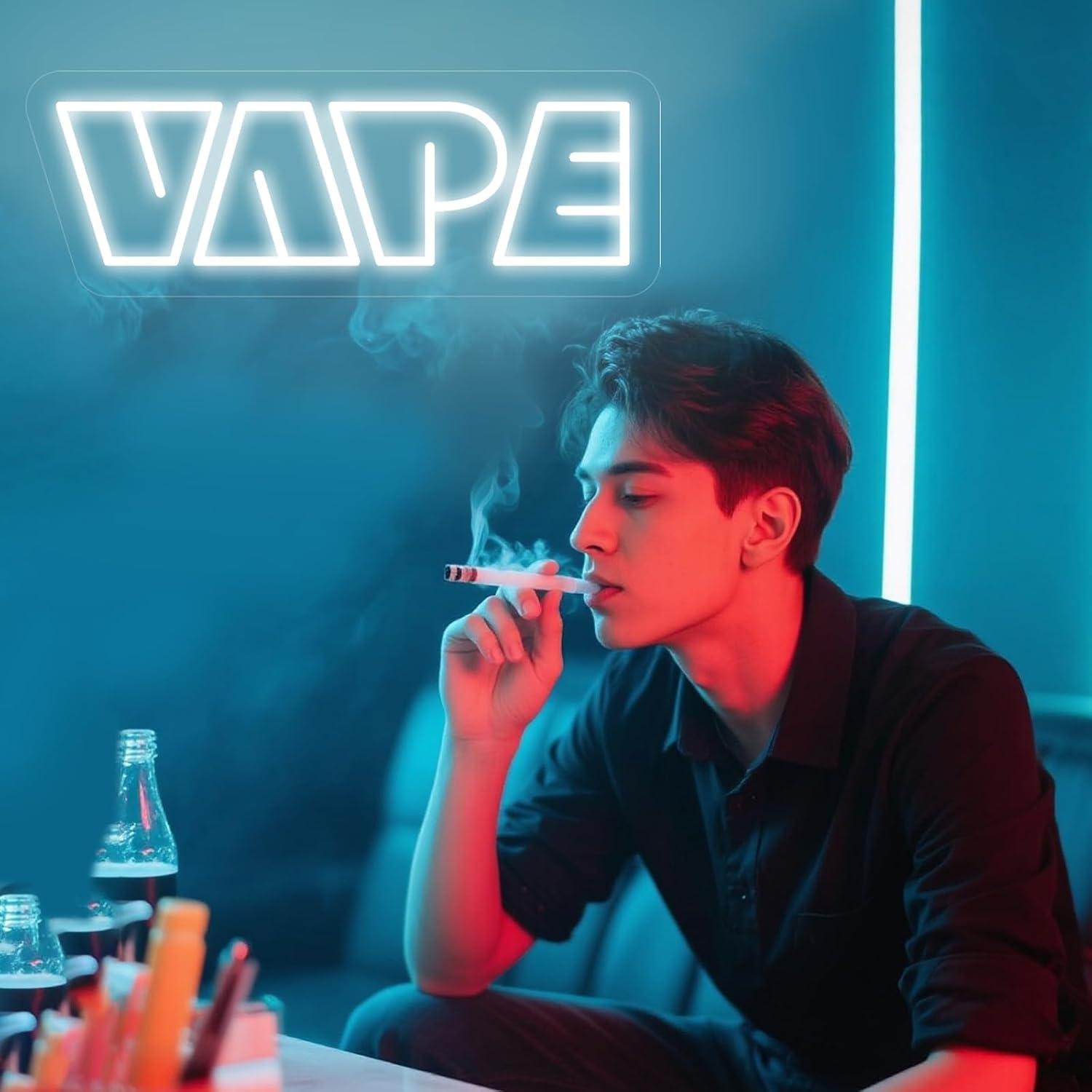 VAPE Neon Sign USB Dimmable LE - Vaping Store 评论和价格