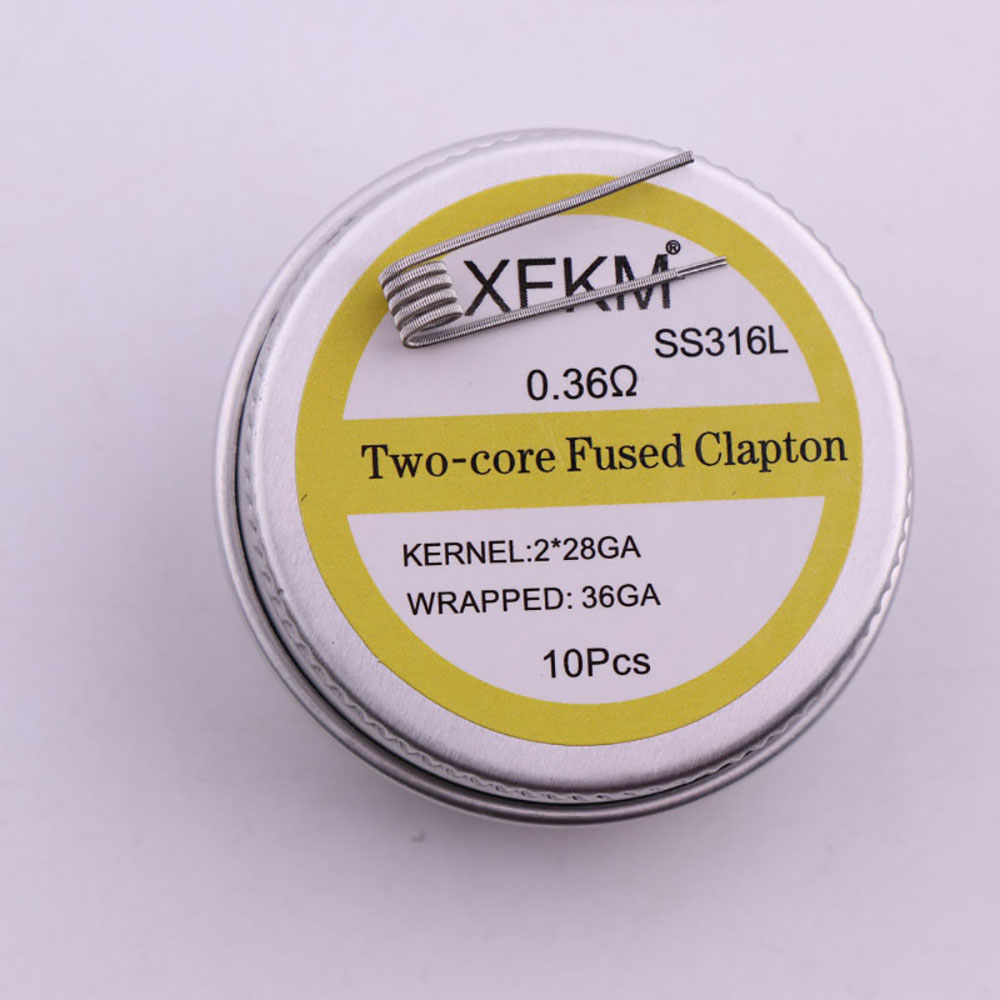 10pcs/box 3mm Spiral ID PreBui - Clapton Wire Pre Built 评论和价格
