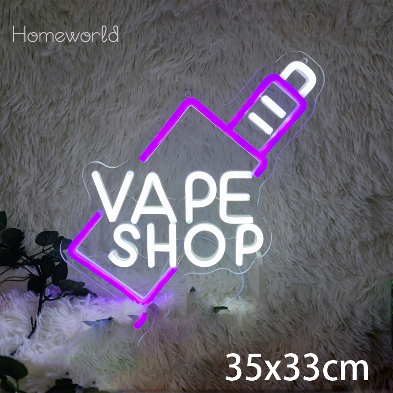 VAPE Shop Neon Sign for Smoke  - Vaping Store 评论和价格