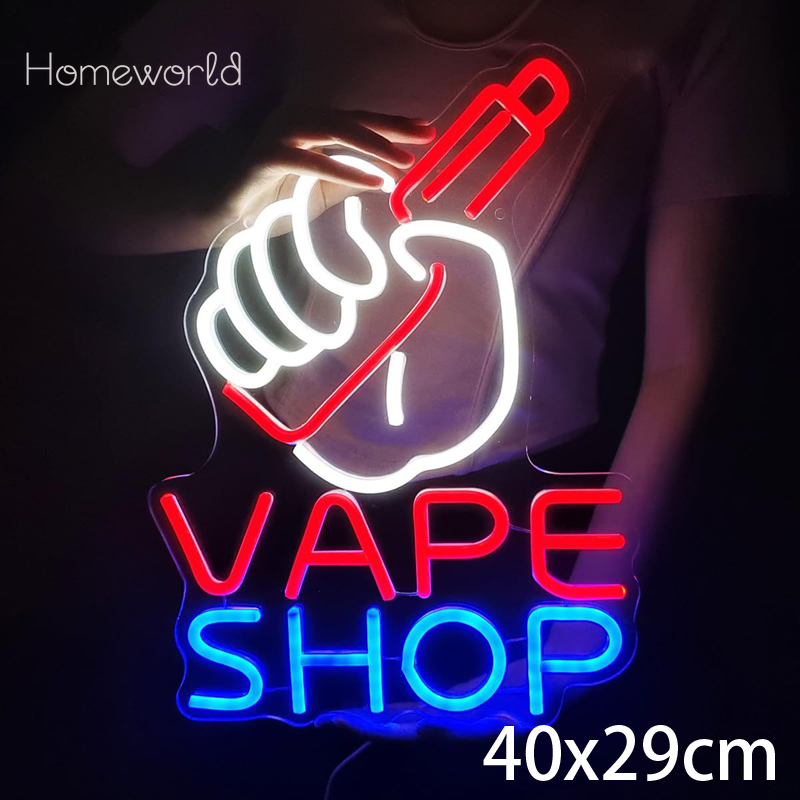 VAPE Shop Neon Sign for Smoke  - Vaping Store 评论和价格