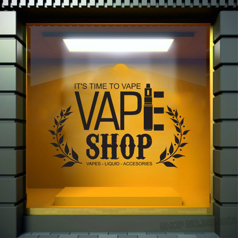 Vape Shop Words Wall Decal Win - Vaping Store 评论和价格