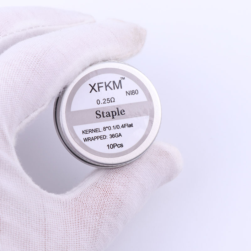NEW XFKM 10pcs/box NI80 High D - Clapton Wire Pre Built 评论和价格