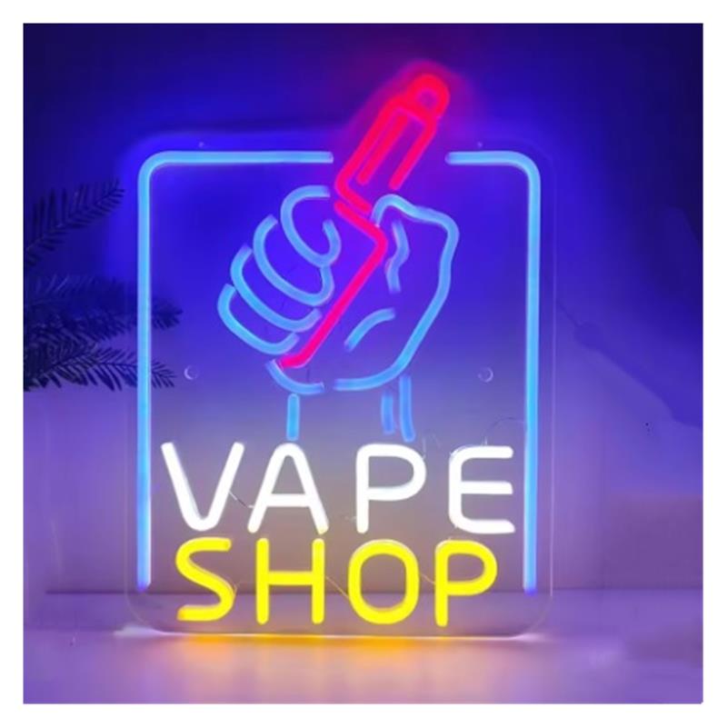 Vape Shop Neon Sign Hand Holdi - Vaping Store 评论和价格
