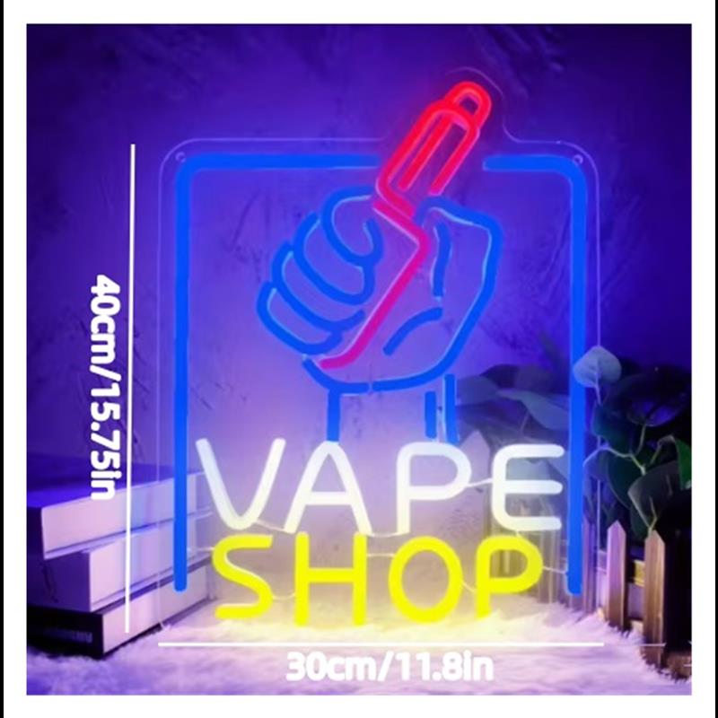Vape Shop Neon Sign Hand Holdi - Vaping Store 评论和价格