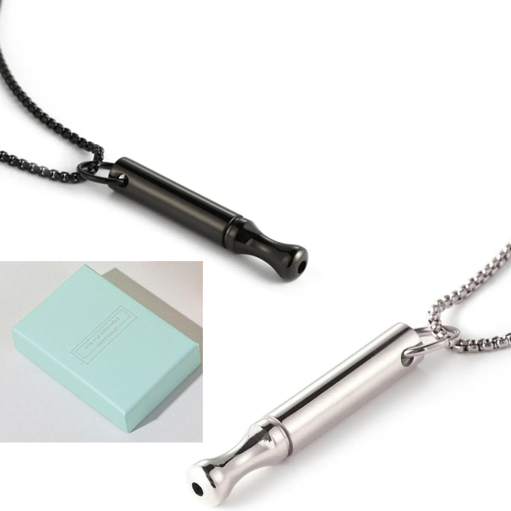 Titanium Steel Breathing Neckl - Accessories For Vaping 评论和价格