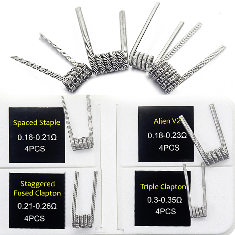 16pcs NI80 Fused Clapton Prebu - Clapton Wire Pre Built 评论和价格