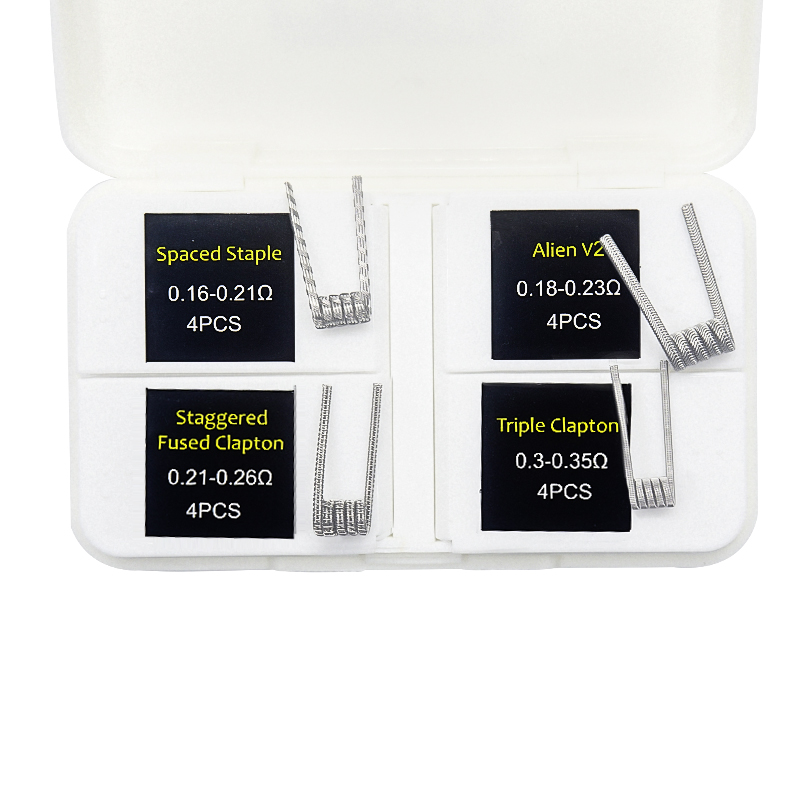 16pcs NI80 Fused Clapton Prebu - Clapton Wire Pre Built 评论和价格