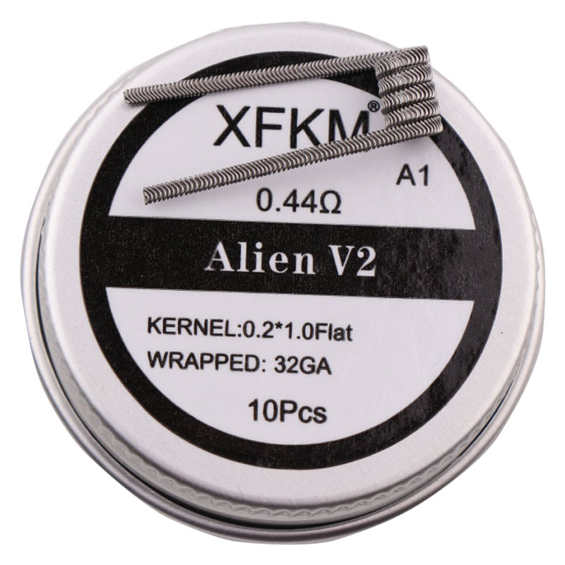 NEW XFKM NI80/A1/SS316L 10pcs/ - Clapton Wire Pre Built 评论和价格