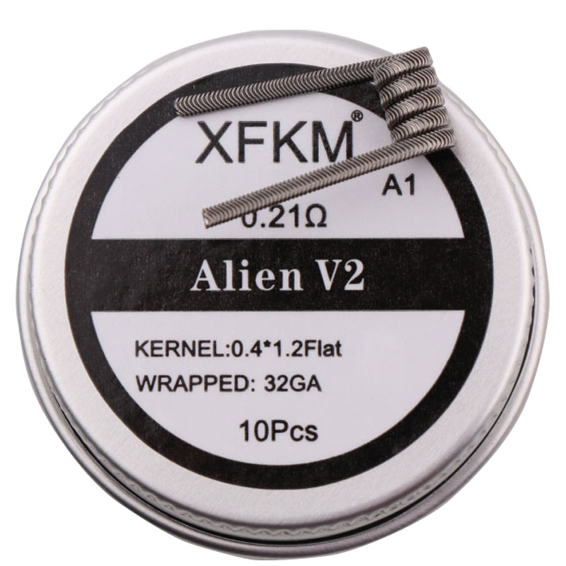 NEW XFKM NI80/A1/SS316L 10pcs/ - Clapton Wire Pre Built 评论和价格