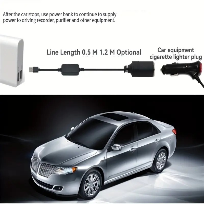 1pc 5V 2A USB To 12V Cigarette - Accessories Experts Vape 评论和价格