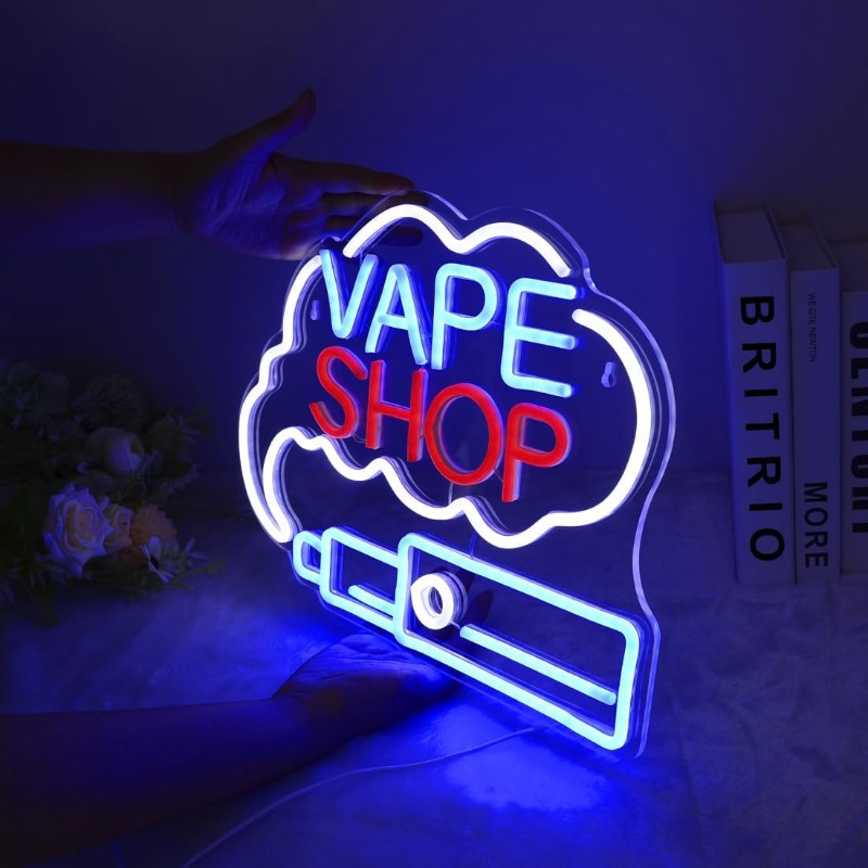 LED VAPE SHOP Smoke Neon Sign  - Vaping Store 评论和价格