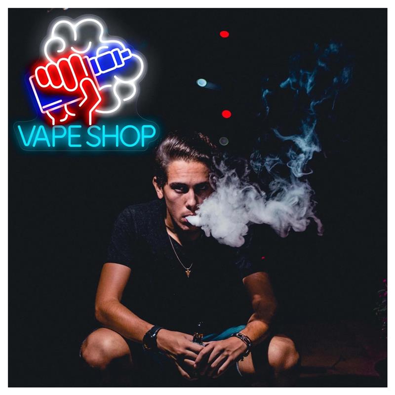 Vape Shop Neon Sign Hand Holdi - Vaping Store 评论和价格
